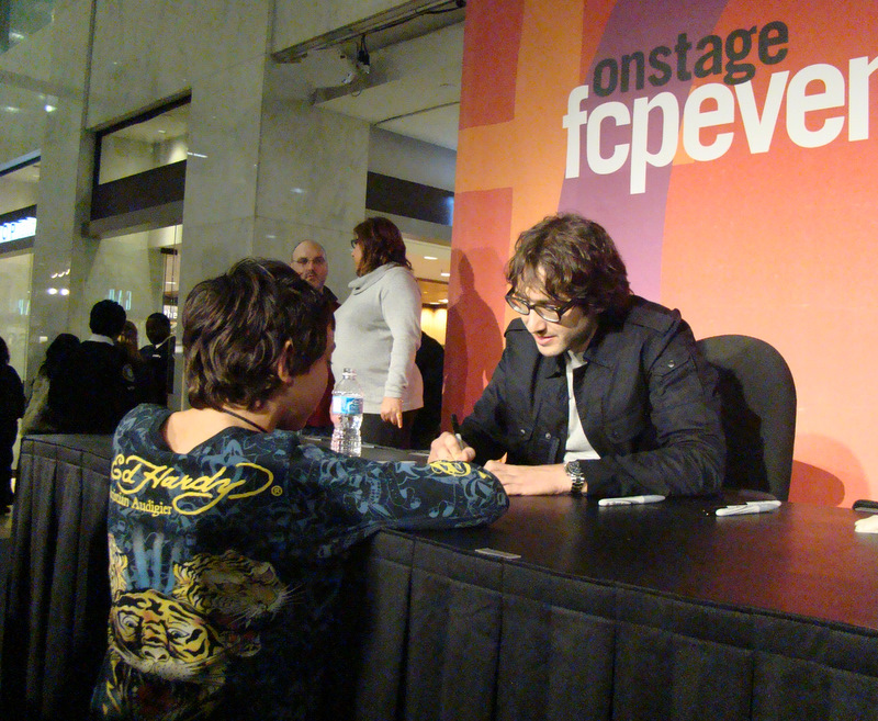 My son meeting Josh FIrst time FCP Jan12 2011