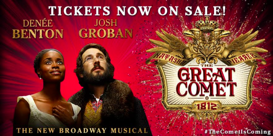 Tickets For The Great Comet Available Now!
