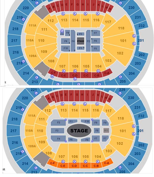 Make Sure To Check The Correct Seating Chart for Orlando and other shows as well