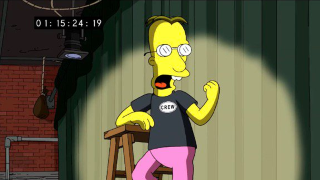 Josh as the singing voice behind The Simpsons' Professor Frink!