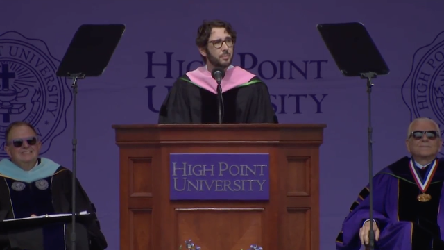 Josh’s High Point University Commencement Speech