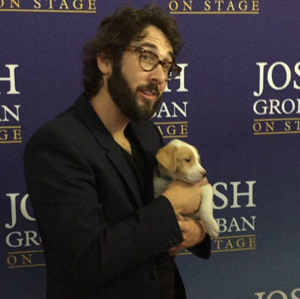 I derp for puppies. So glad these cuties came to my show! Please support @animalleague and #GetYourRescueOn.