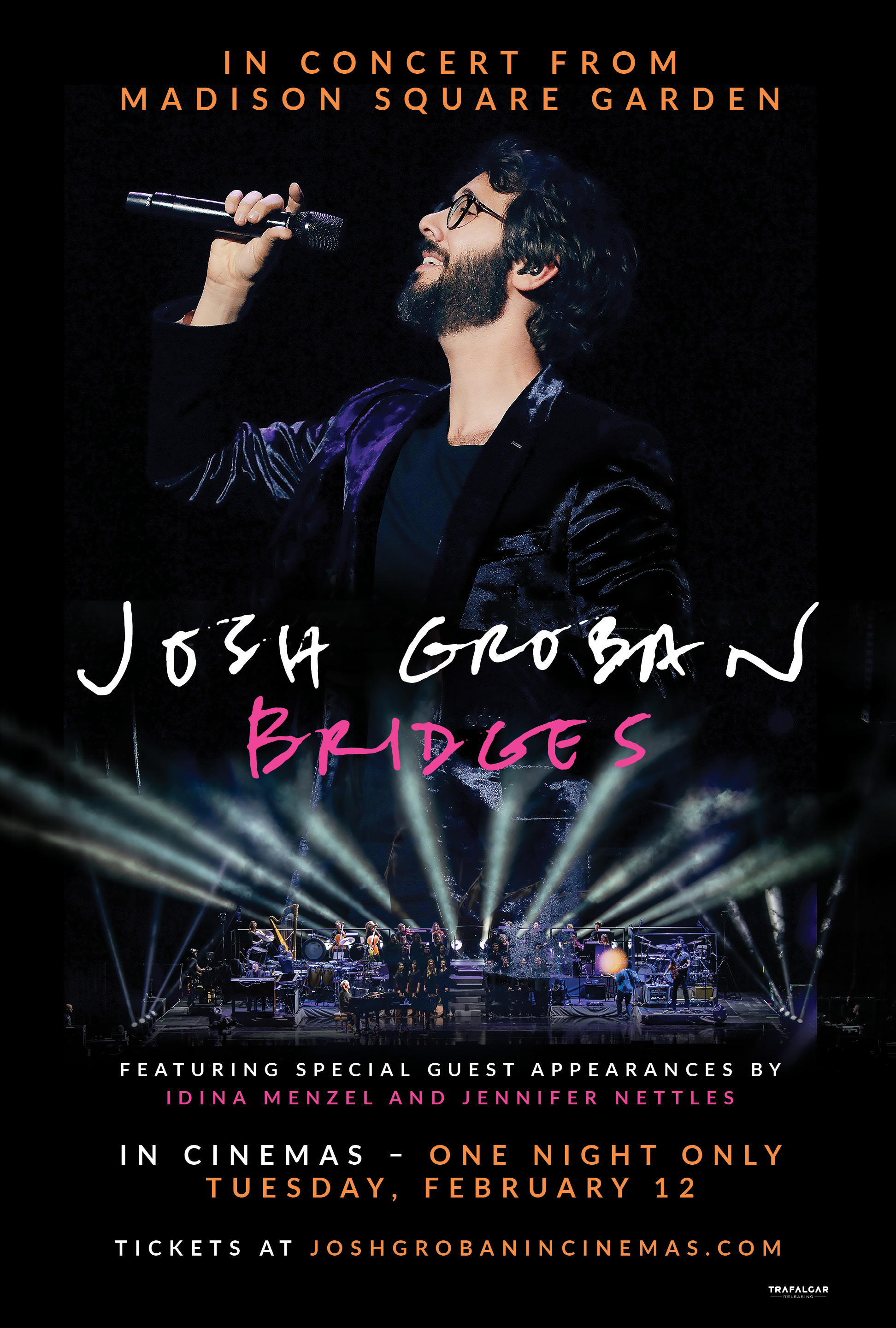 Josh Groban Bridges Live from Madison Square Garden make-up screenings